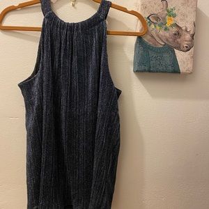 INC: Sparkly blue tank top